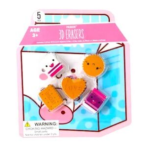 🥛 3D KAWAII FOOD ERASERS 🥛